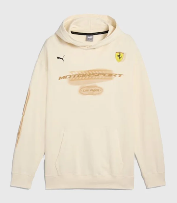 Unisex Scuderia Ferrari Desert Sun Cream Hoodie