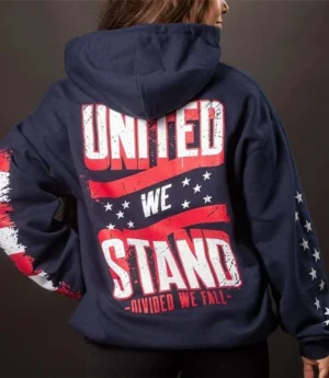 United We Stand Hoodie Blue