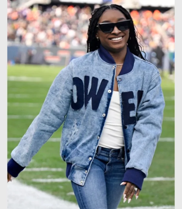 Oversize Simone Biles Denim Jacket