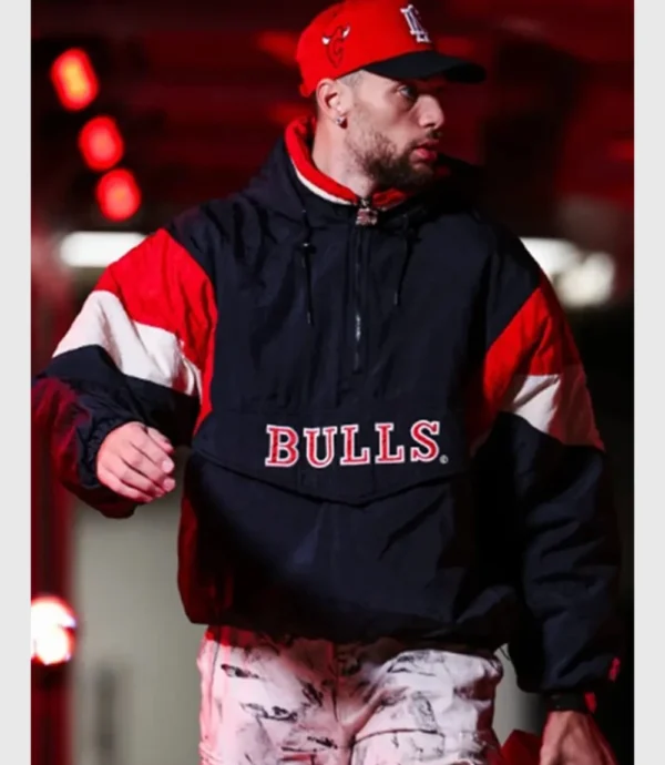 Chicago Bulls Zach Lavine Black Starter Jacket