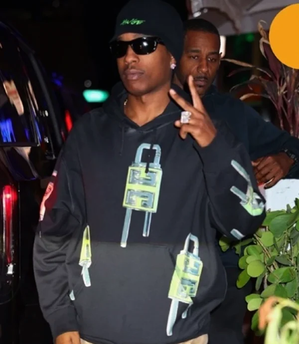 ASAP Rocky Lock Print Hoodie