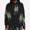 ASAP Rocky Lock Print Black Hoodie