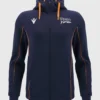 Alex Sanderson Sale Sharks 2024 Travel Full Zip Navy Blue Hoodie