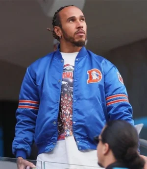 Lewis Hamilton Denver Broncos Satin Jacket