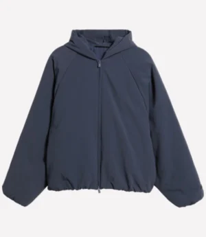 Fear Of God Essentials Marine Military Nylon Hooded Bomber Jacket