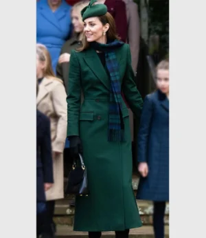 Kate Middleton Green Wool Coat