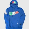 Unisex LA Dodgers Mexico Wordmark Hoodie Blue