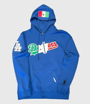 Unisex LA Dodgers Mexico Wordmark Hoodie Blue