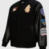 Chicago Cubs Mitchell & Ness Black Blackout Varsity Jacket