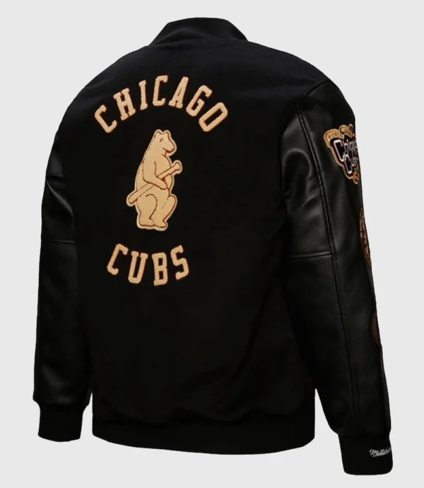 Mitchell & Ness Chicago Cubs Blackout Varsity Jacket