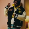 OVO The Simpsons Varsity Jacket Black & White