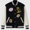 OVO The Simpsons Black & White Varsity Jacket