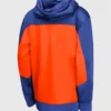 Unisex Blue And Orange New York Knicks Authentic On-Court Showtime Performance Full-Zip Hoodie