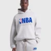 Unisex NBA x Essentials Oversized Hoodie – Gray and Black