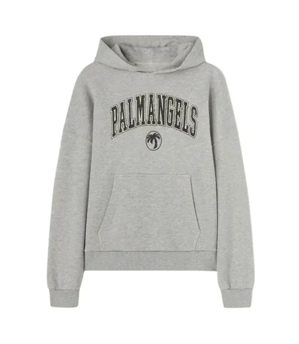 Palm Angels College Hoodie Grey