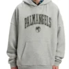 Palm Angels College Logo Grey Hoodie