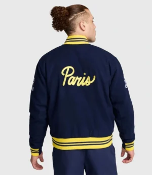 Paris Saint-Germain Football Varsity Jacket Navy