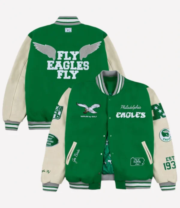 Philadelphia Eagles GOLF WANG Varisty Jacket