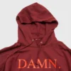 DAMN Album Kendrick Lamar Maroon Pullover Hoodie