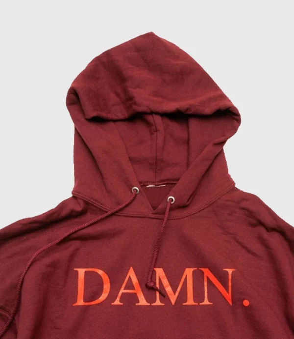 DAMN Album Kendrick Lamar Maroon Pullover Hoodie