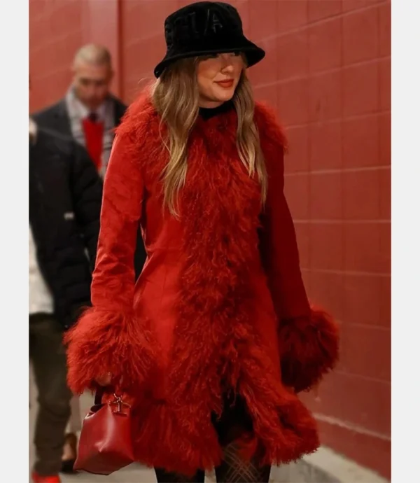 Taylor Swift Charlotte Simone Coat Red