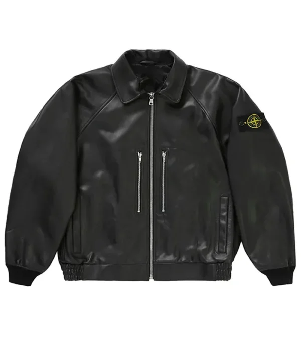 Supreme Stone Island Black Bomber Jacket