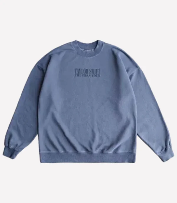 Taylor Swift Blue Crewneck Eras Tour