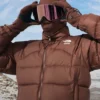 Brown The North Face x Skims Puffer Jacket