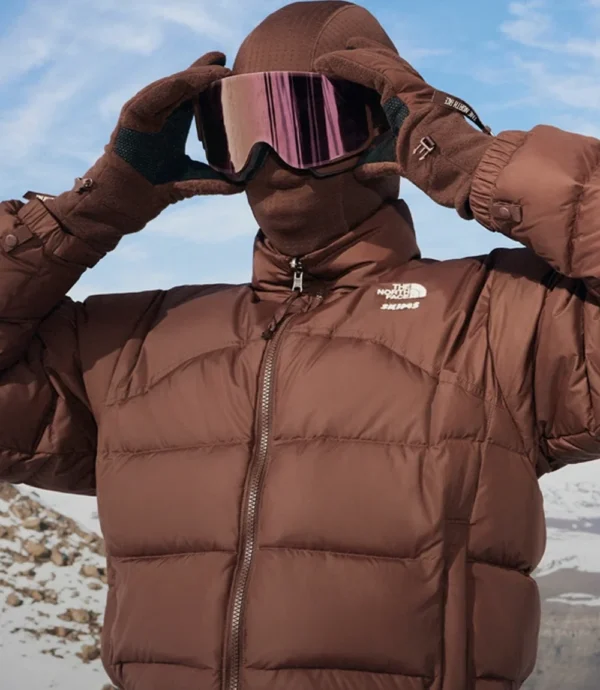 Brown The North Face x Skims Puffer Jacket