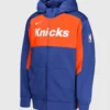 New York Knicks On-Court Showtime Performance Full-Zip Hoodie