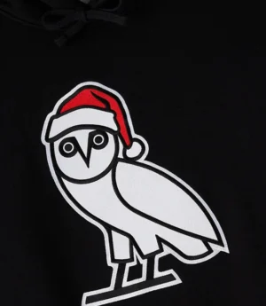 OVO Santa Icon Black Hoodie